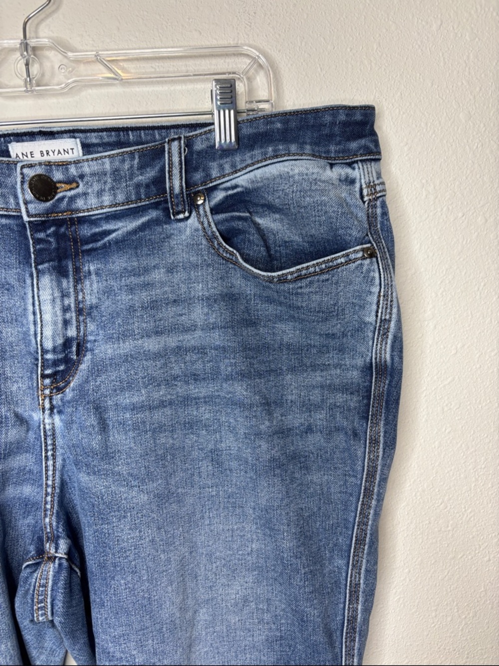 Lane Bryant size 20 Blue Skinny Mid-Rise Jeans. Signature fit - Picture 3 of 8